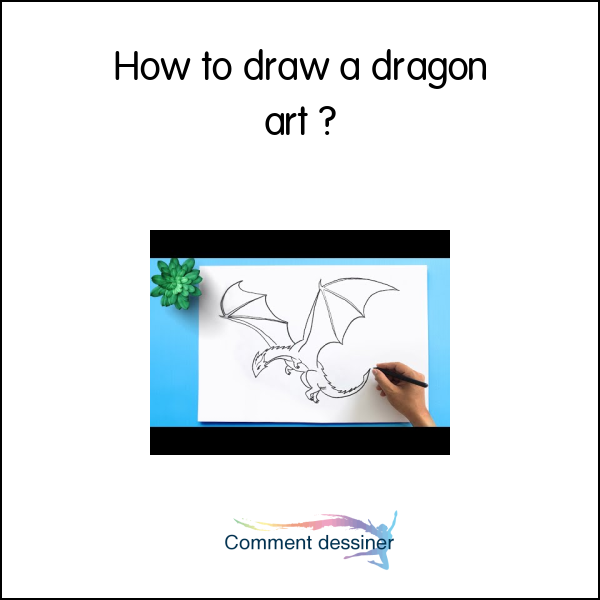 How to draw a dragon art